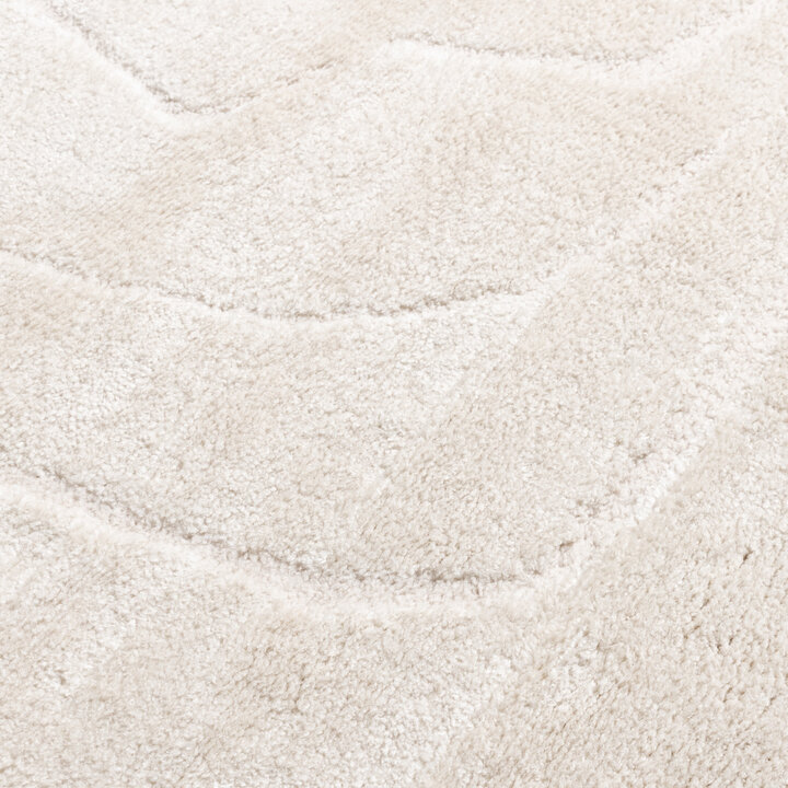 Japandi-Matta - Yori Abstract Gräddvit