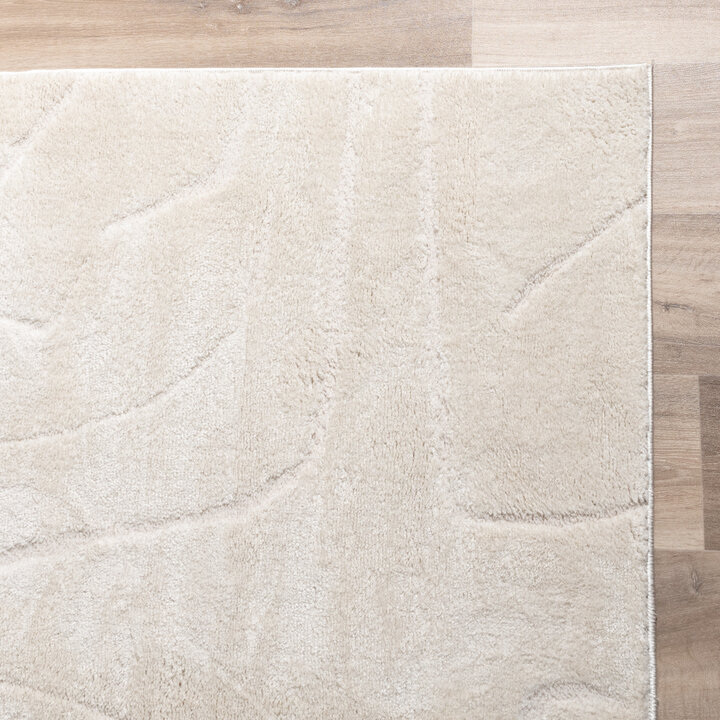 Japandi-Matta - Yori Abstract Gräddvit