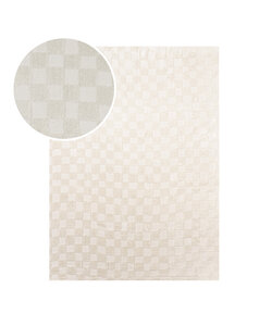 Japandi-Matta - Yori Checkerboard Gräddvit