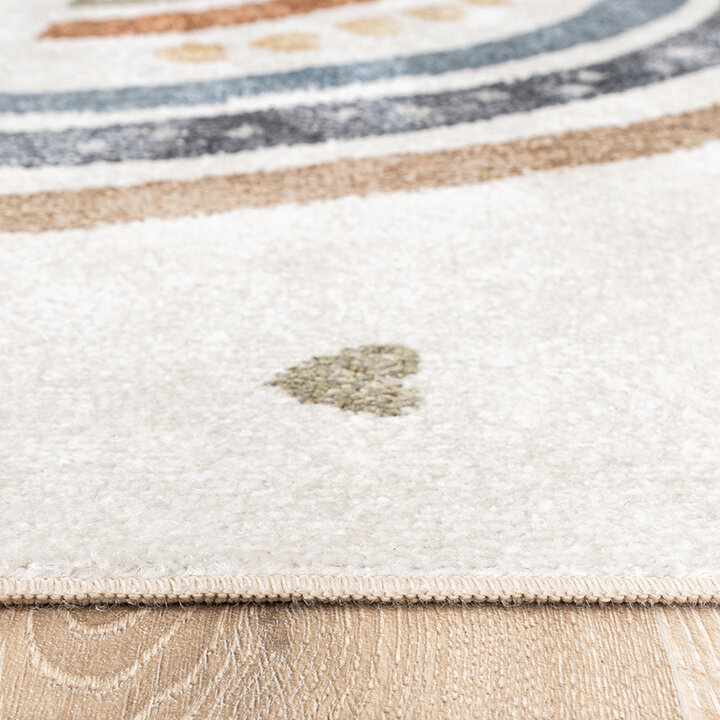 Tvättbar Barnmatta - Ravi Rainbow Flerfärgad