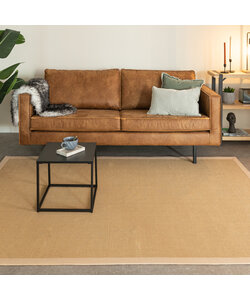 Sisalmatta - Tulum Border Beige