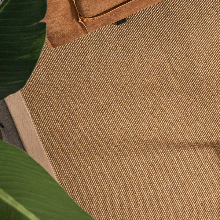 Sisalmatta - Tulum Border Beige