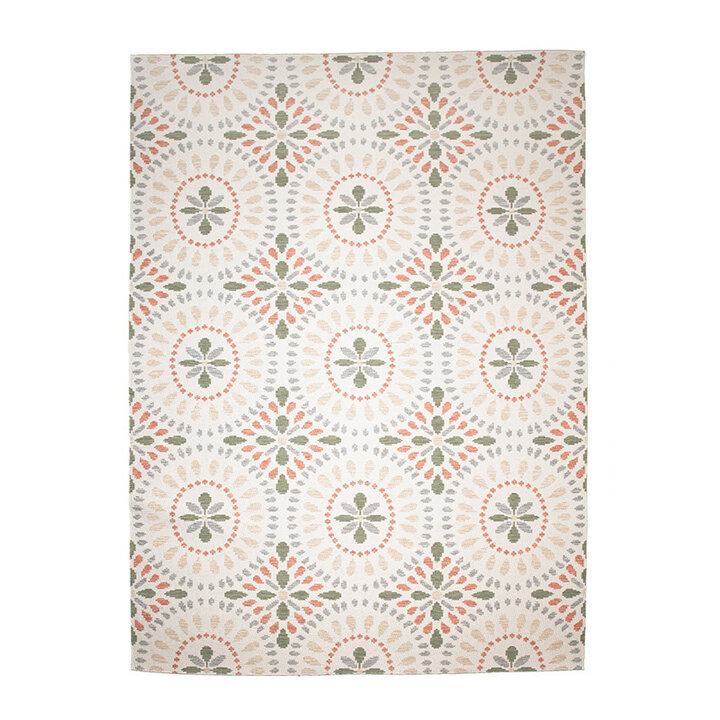 Inomhus- Och Utomhusmatta - Ranch Mandala Beige