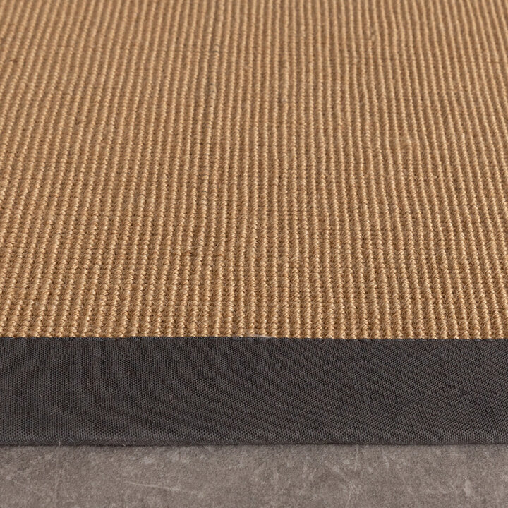 Sisalmatta - Tulum Border Antracit