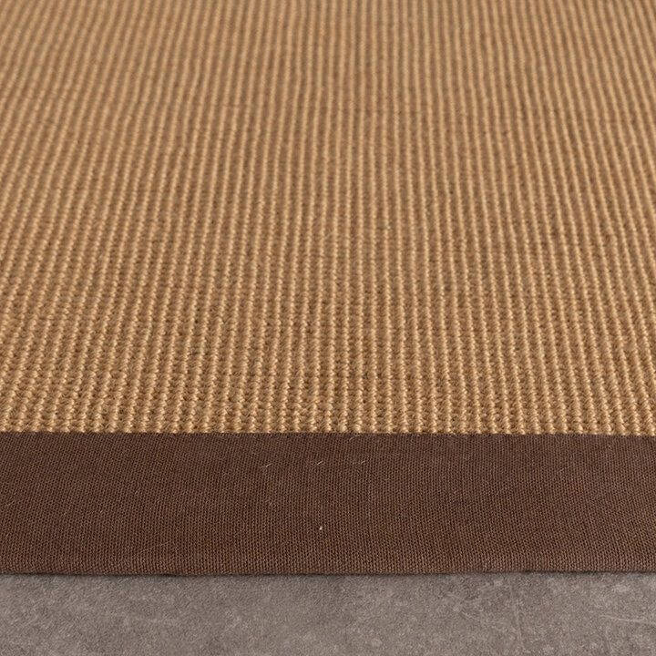 Sisalmatta - Tulum Border Brun