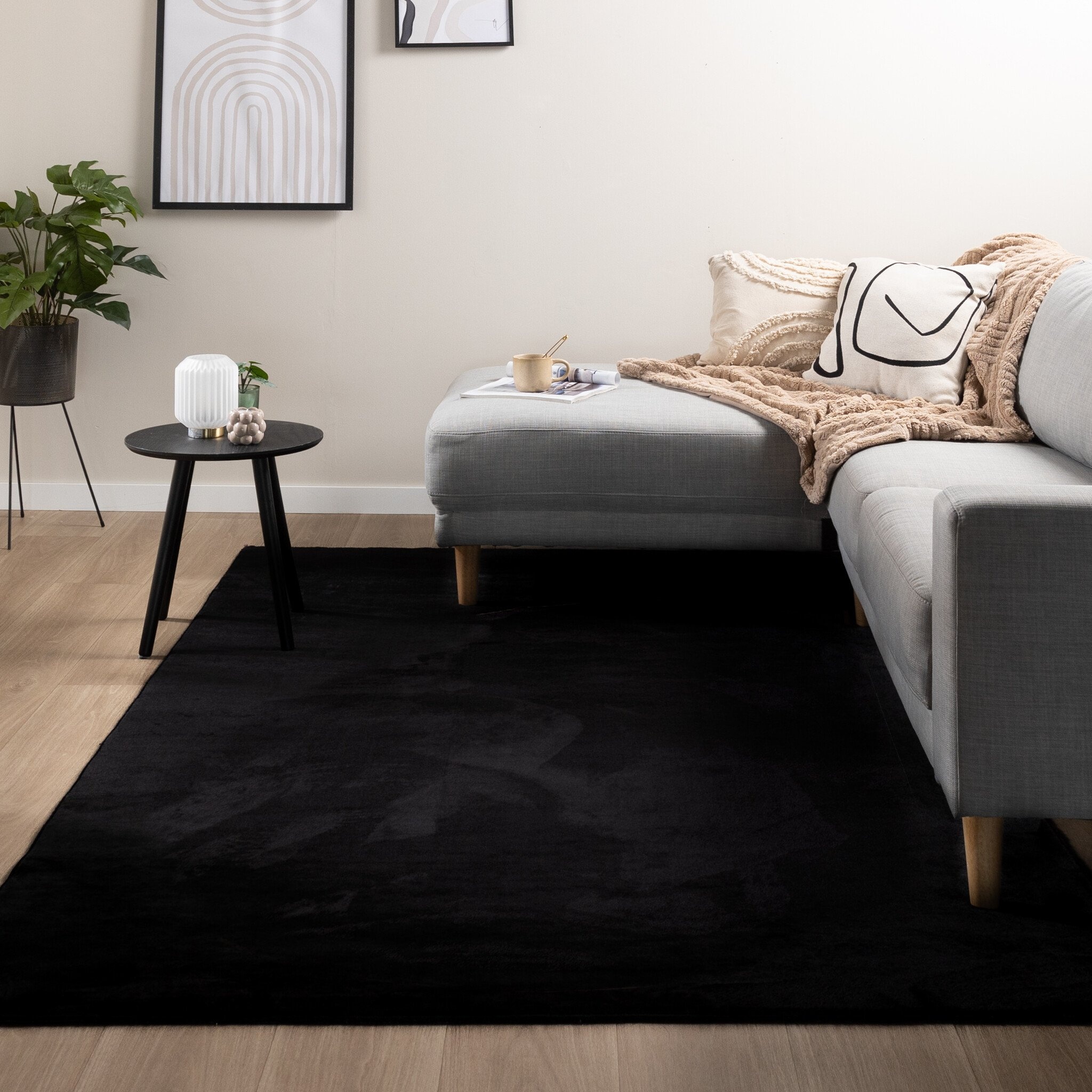 Mjuk Matta Med Låg Lugg - Cozy Svart