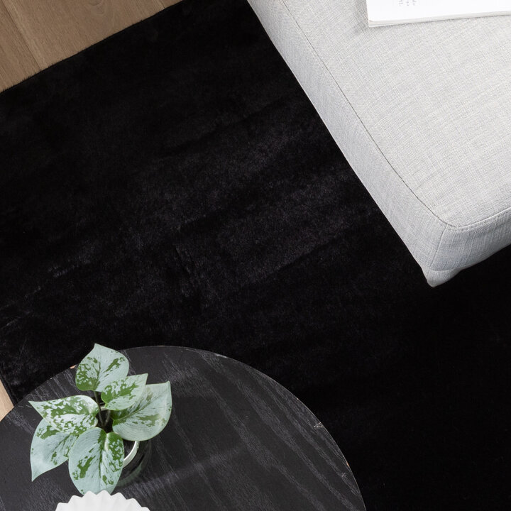 Mjuk Matta Med Låg Lugg - Cozy Svart