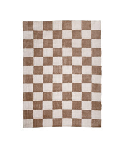 Schackmönstrad Matta  - Blox Beige