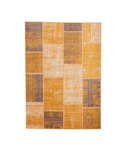 Lapptäckesmatta  - Spring Patchwork Gul/Taupe