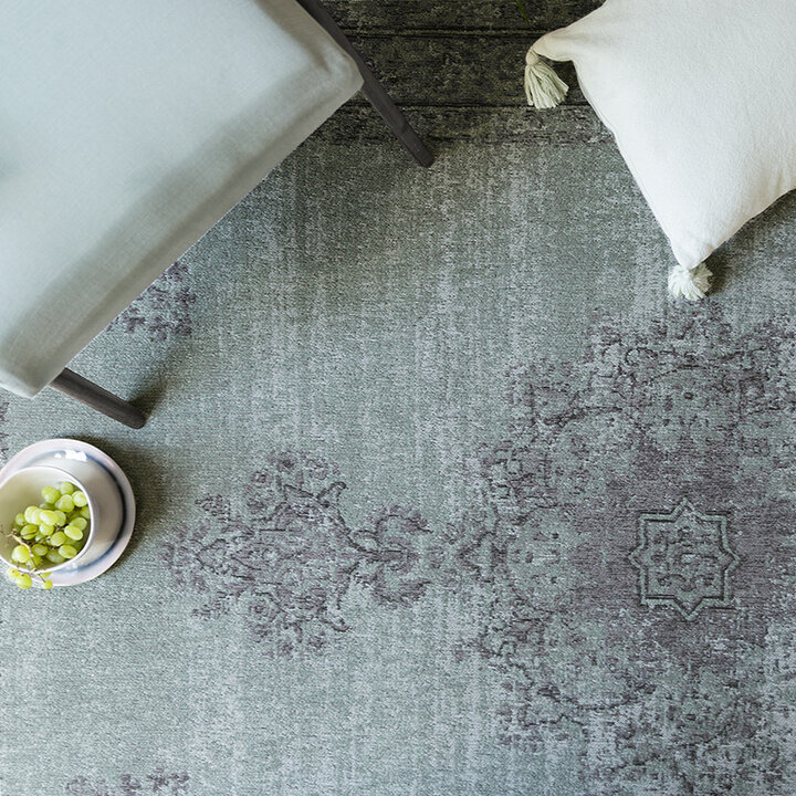 Matta I Vintagestil - Dreams Grön/Grå