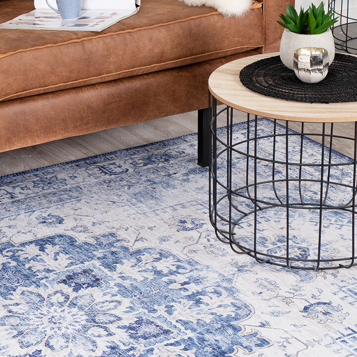 Matta I Vintagestil - Lago Blå