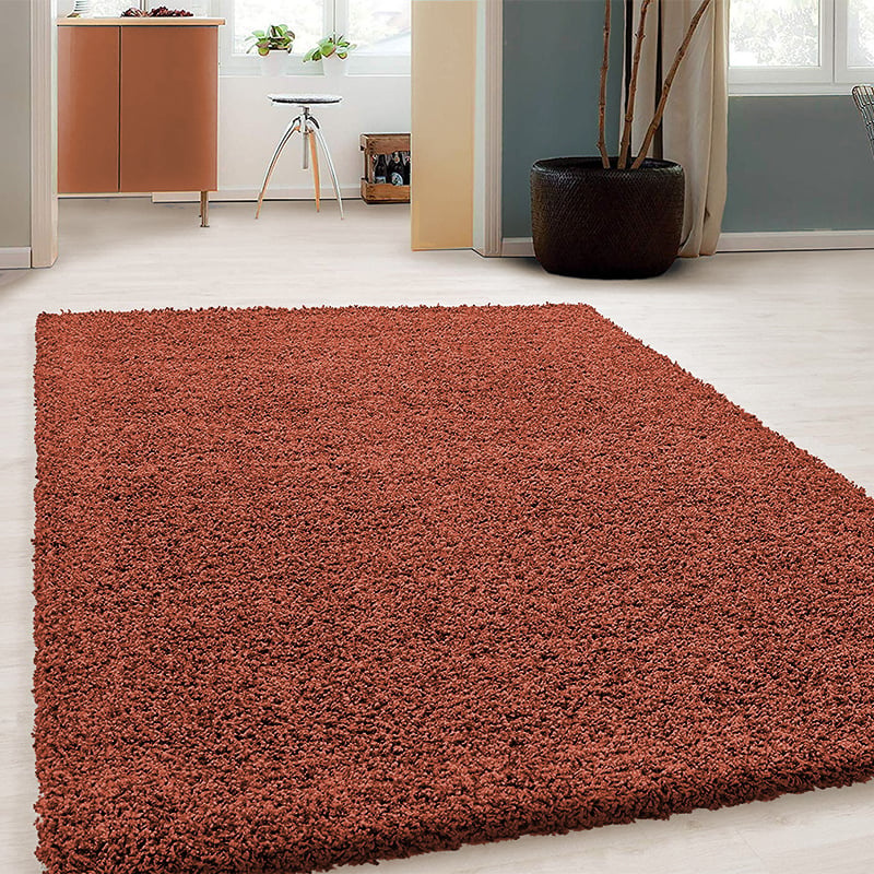 Matta Med Hög Lugg - Solid Solid Terrakotta