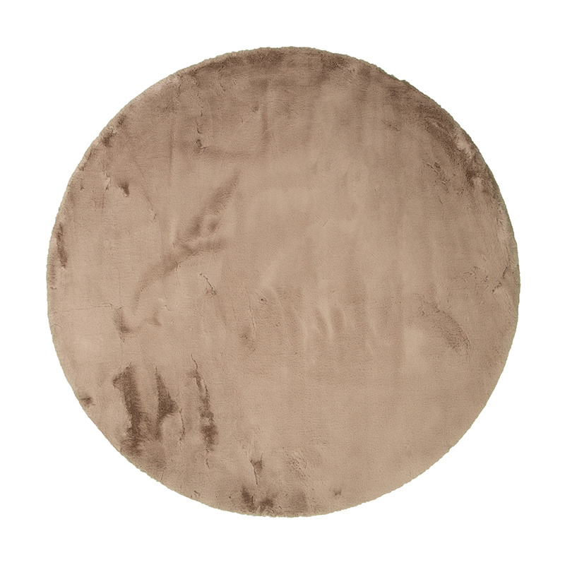 Rund Matta Med Hög Lugg  - Comfy Supreme Taupe - sfeer