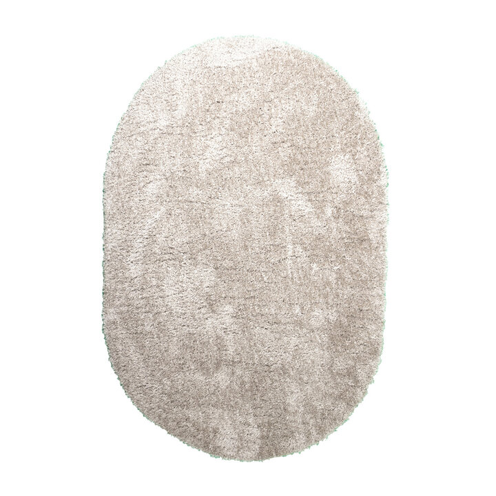 Oval Shagmattor - Blaze Beige/Grå