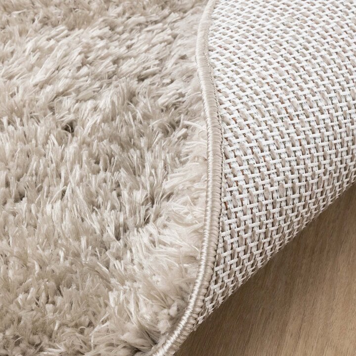 Oval Shagmattor - Blaze Beige/Grå