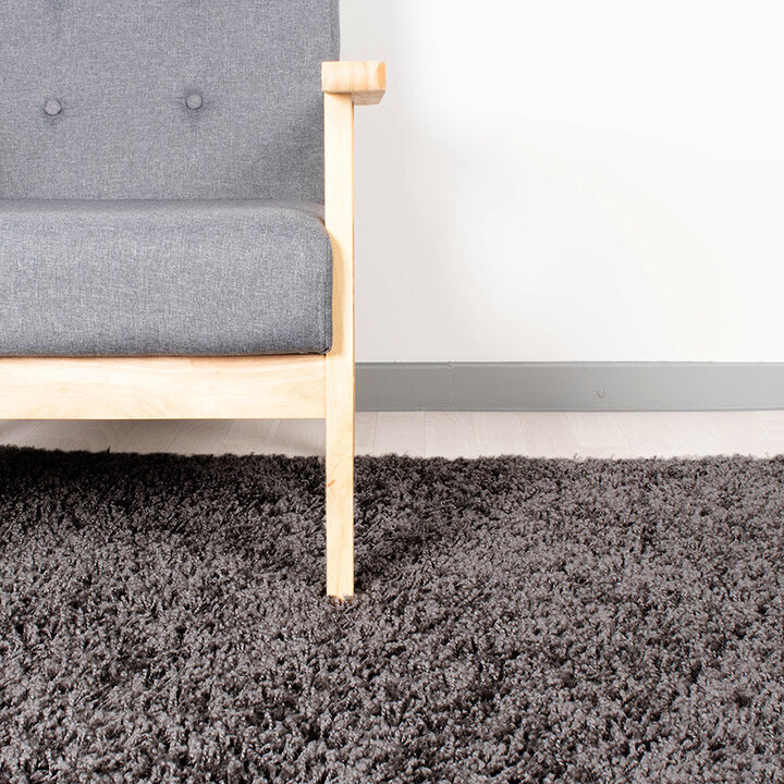 Löpare Med Hög Lugg - Solid Mörkgrå