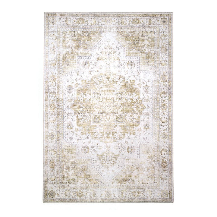 Matta I Vintagestil - Lago Grön/Gräddvit