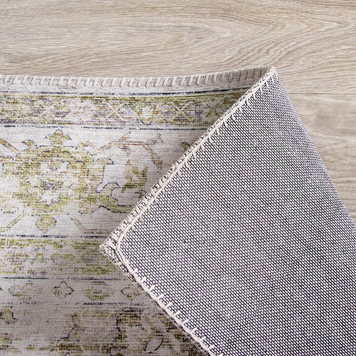 Matta I Vintagestil - Lago Grön/Gräddvit