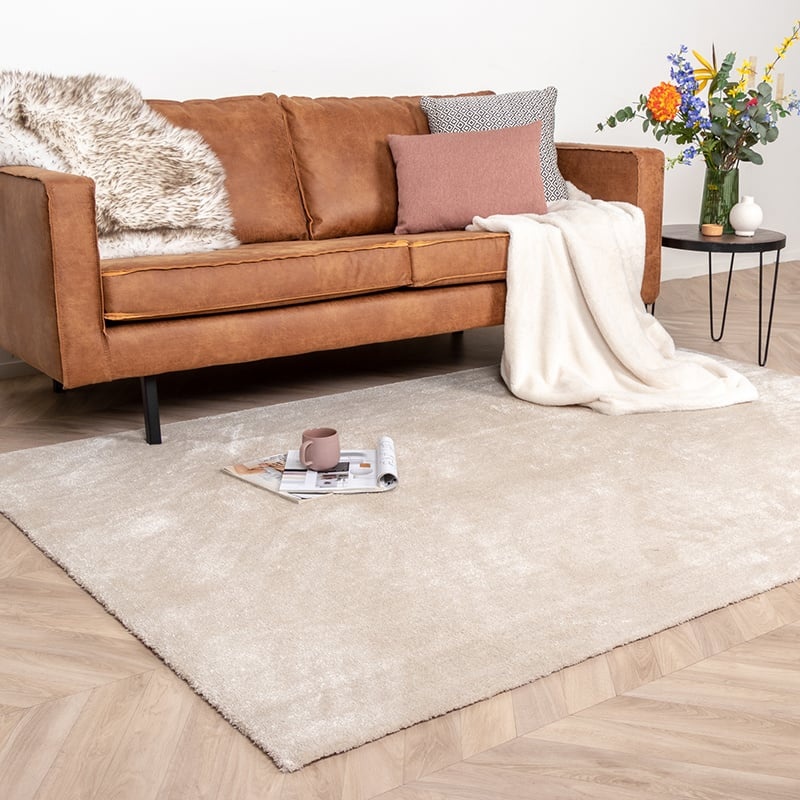 Tvättbar Viskosmatta - Vive Gräddvit