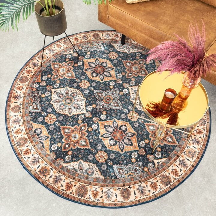 Rund Matta I Vintagestil - Imagine Oriental Rustik