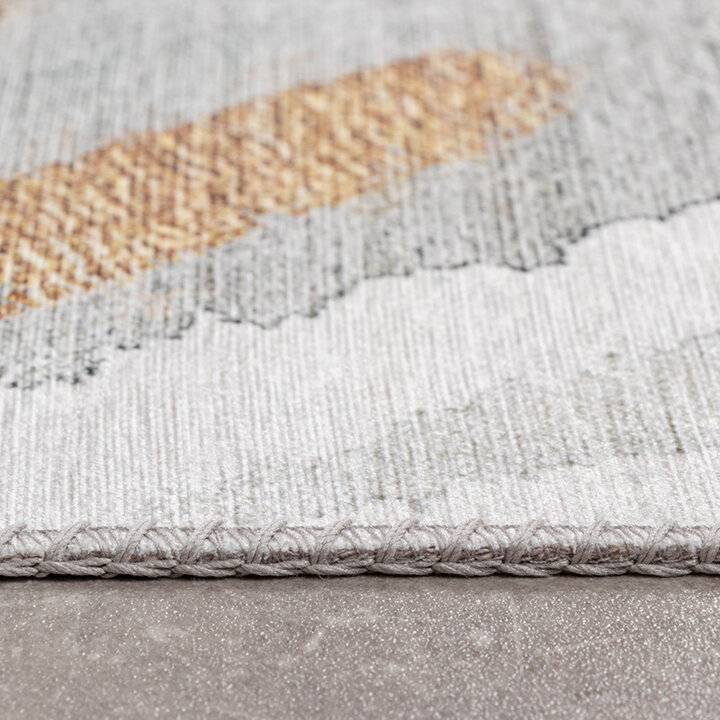 Modern Matta - Strong Brush Blå/Gul