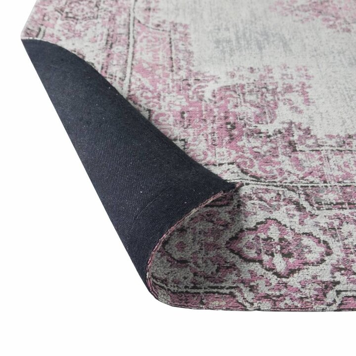 Matta I Vintagestil - Dreams Grå/Rosa