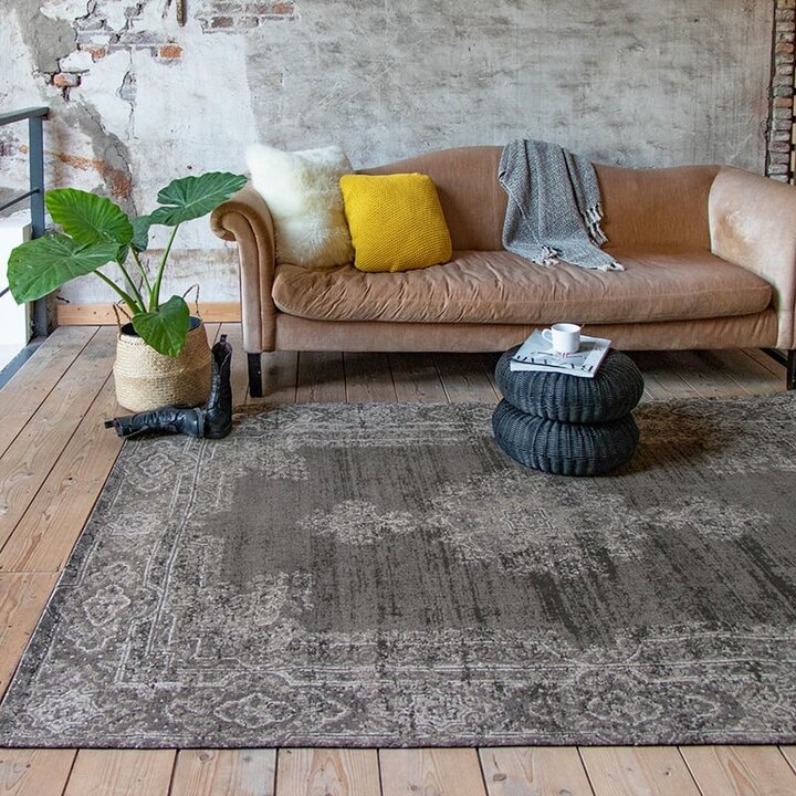Matta I Vintagestil - Dreams Antracit/Brun