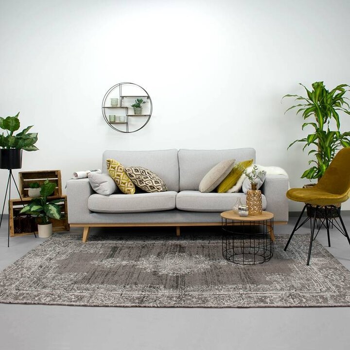 Matta I Vintagestil - Dreams Antracit/Brun