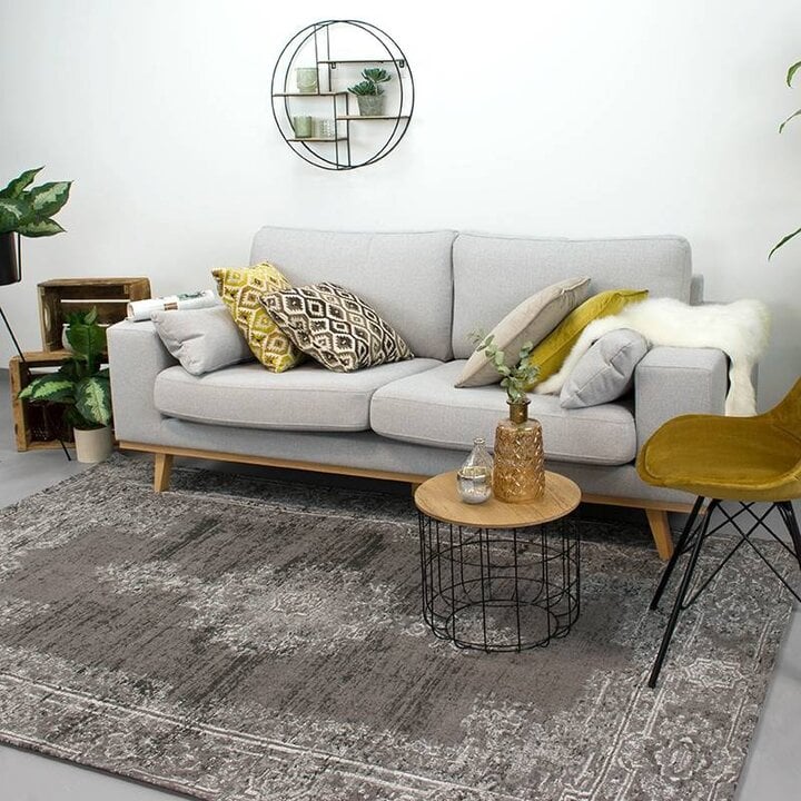 Matta I Vintagestil - Dreams Antracit/Brun