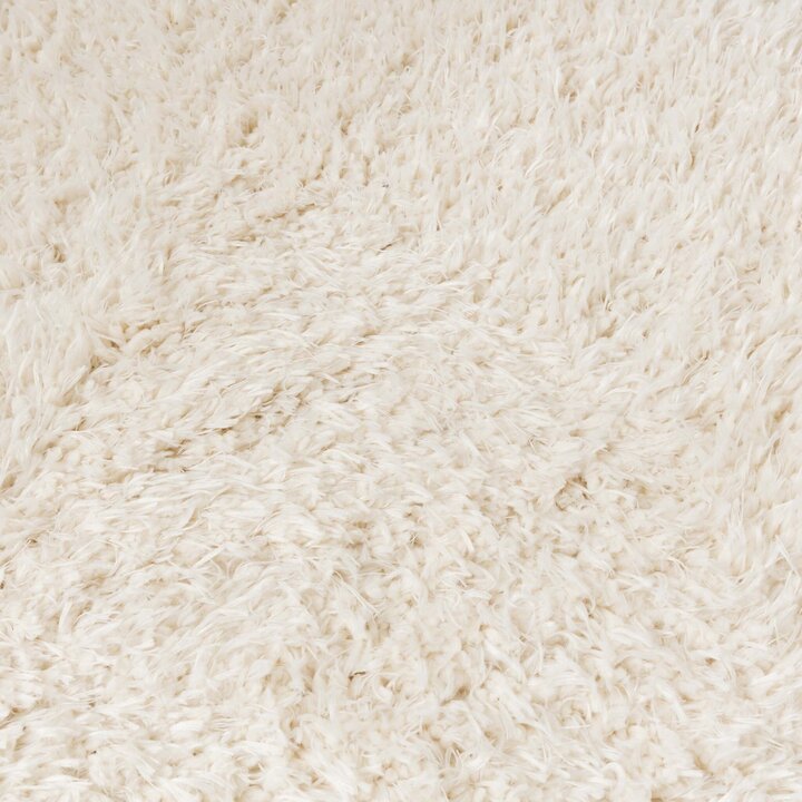 Rund Shagmattor - Blaze Vit