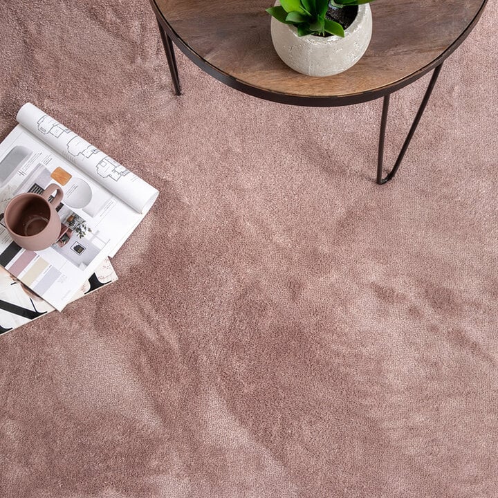 Tvättbar Viskosmatta - Vive Rosa