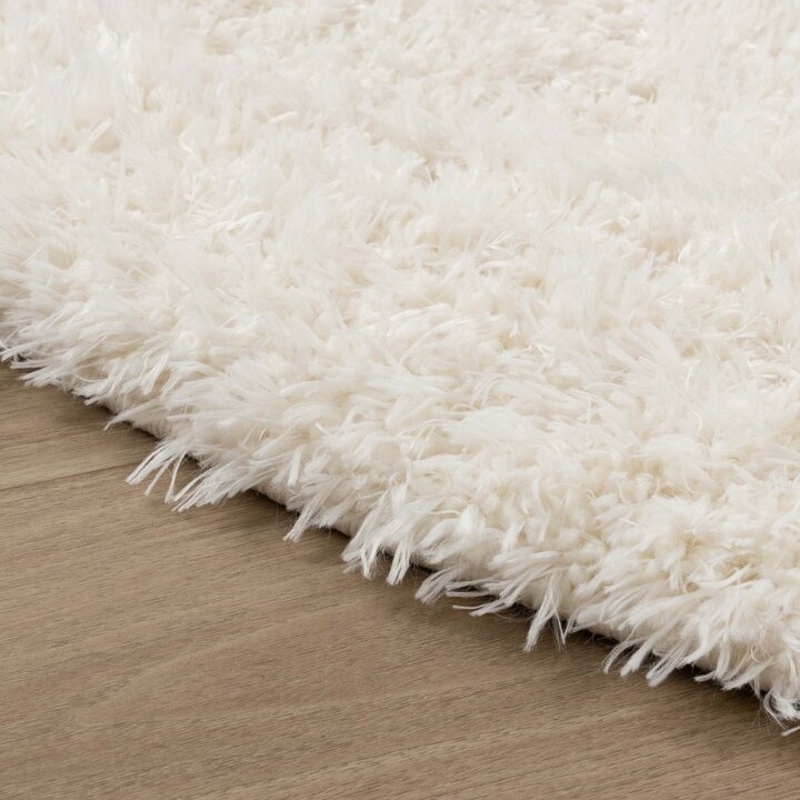 Oval Shagmattor - Blaze Gräddvit/Vit