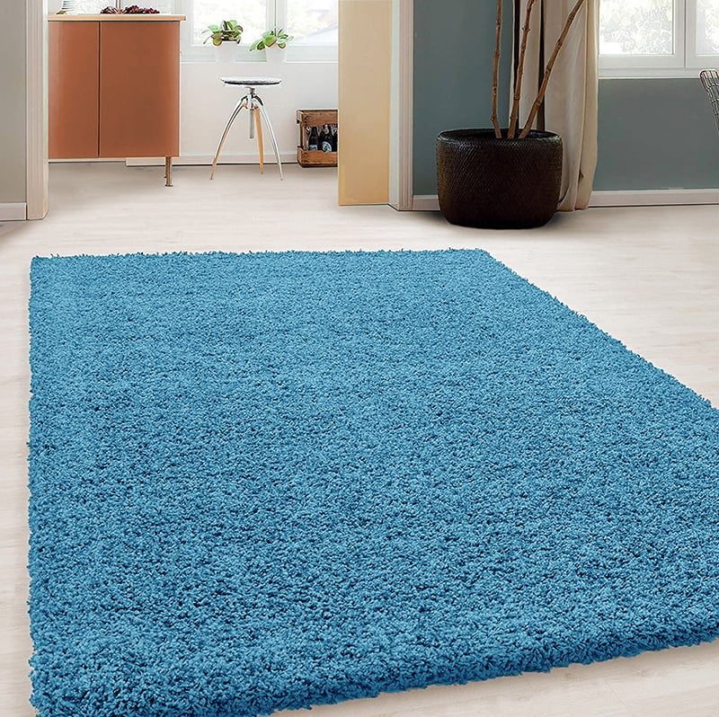 Matta Med Hög Lugg - Solid Turkos