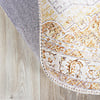 Rund Matta I Vintagestil - Lago Gul - thumbnail 6