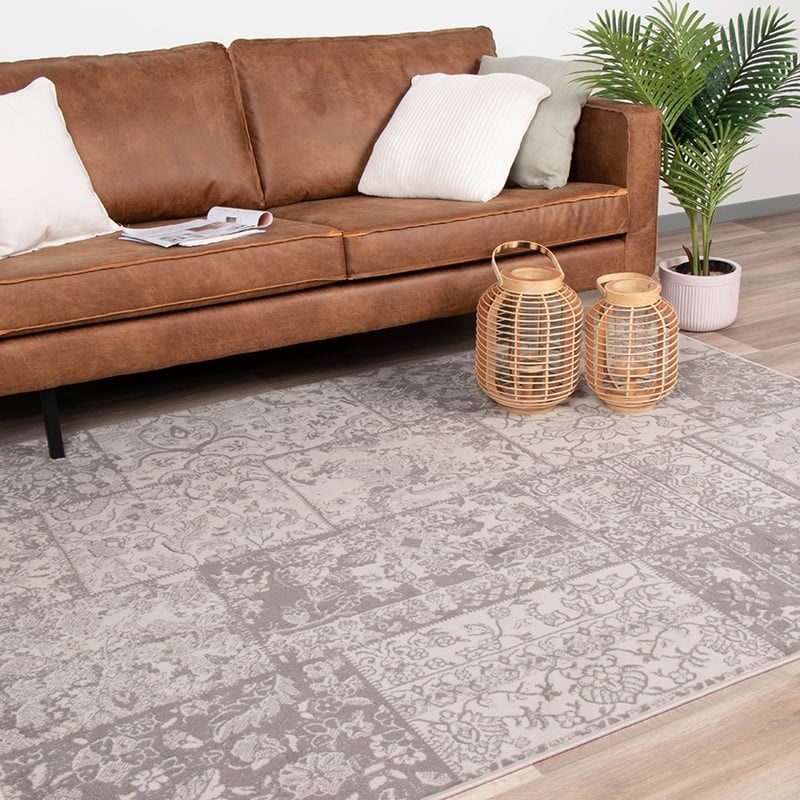 Lapptäckesmatta  - Miracle Patchwork Grå/Brun