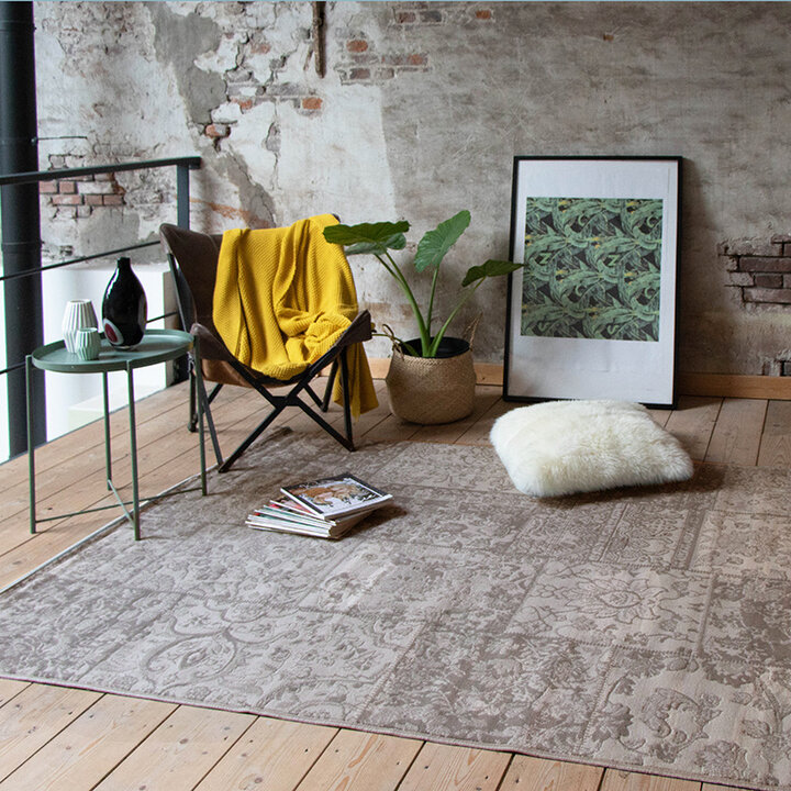 Lapptäckesmatta  - Miracle Patchwork Grå/Brun