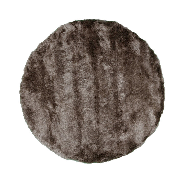 Rund Matta Med Hög Lugg  - Glorious Silver/Grå