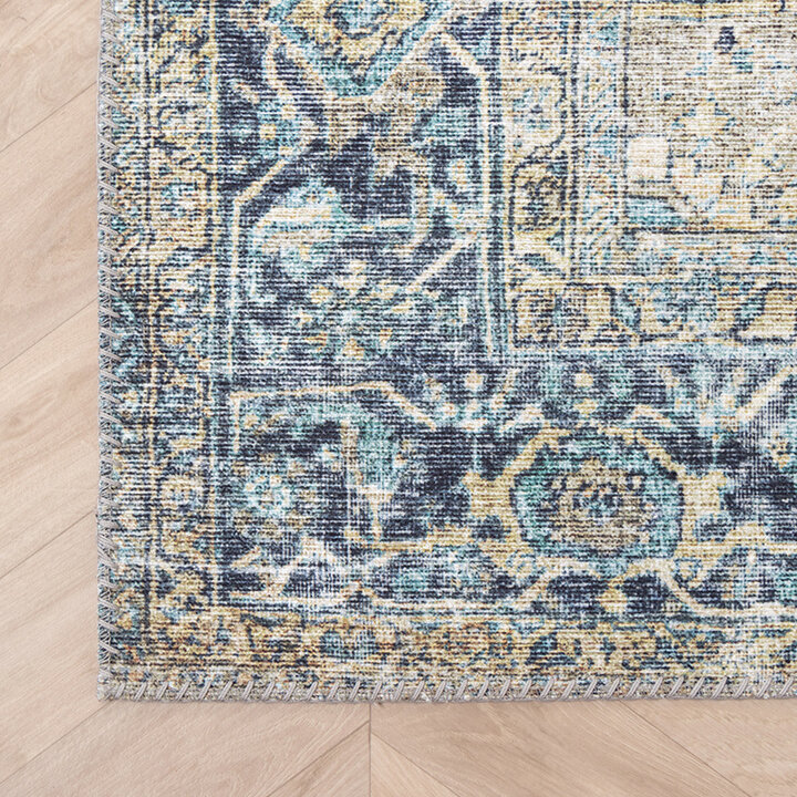 Matta I Vintagestil - Lugan Ljusblå