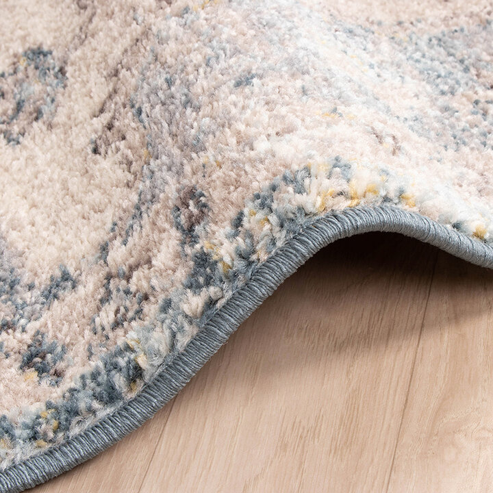 Matta I Vintagestil - Inspire No. 215 Gräddvit/Blå