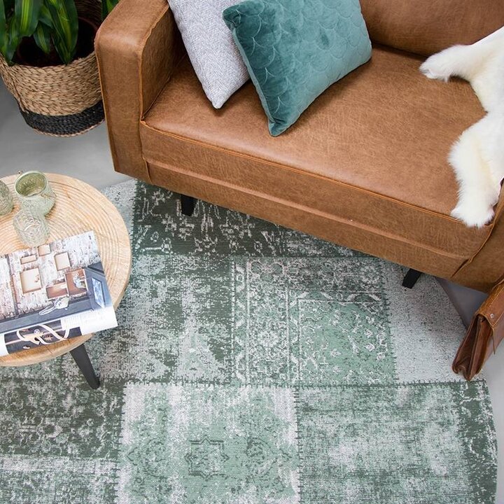 Rund Lapptäckesmatta - Dreams Grön