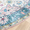 Rund Matta I Vintagestil - Lily Oriental Blå/Rosa - thumbnail 5