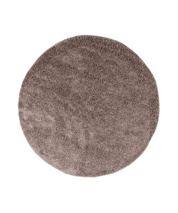Rund Matta Med Hög Lugg  - Lofty Taupe