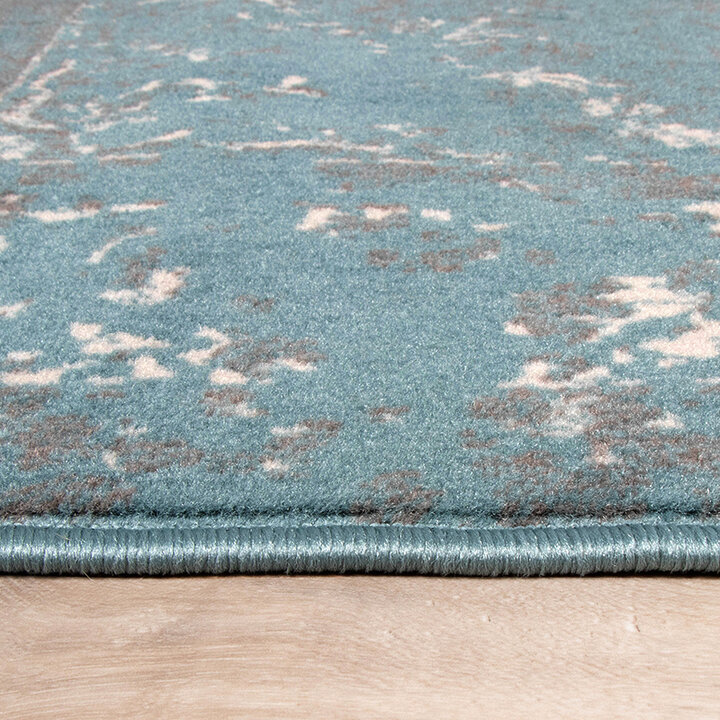 Matta I Vintagestil - Miracle Grå/Blå