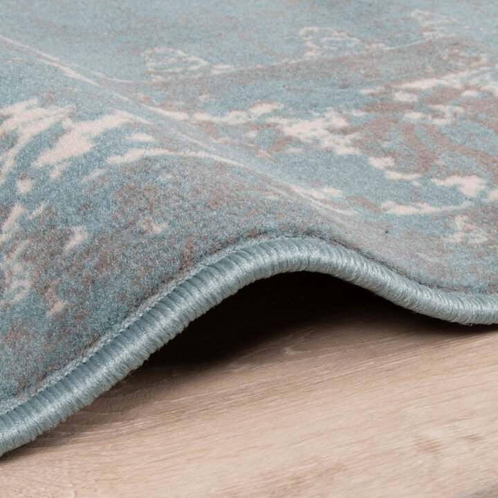 Matta I Vintagestil - Miracle Grå/Blå