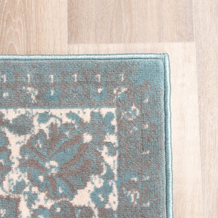 Matta I Vintagestil - Miracle Grå/Blå