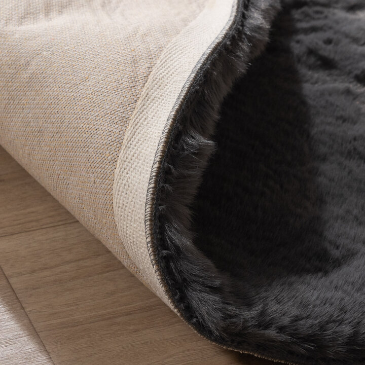 Rund Matta Med Hög Lugg  - Comfy Supreme Antracit