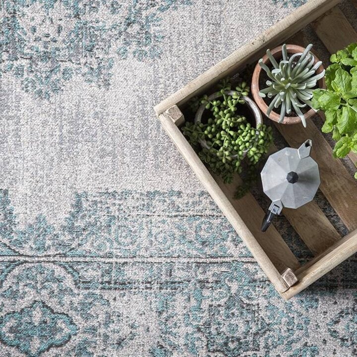 Matta I Vintagestil - Dreams Mintgrön/Turkos