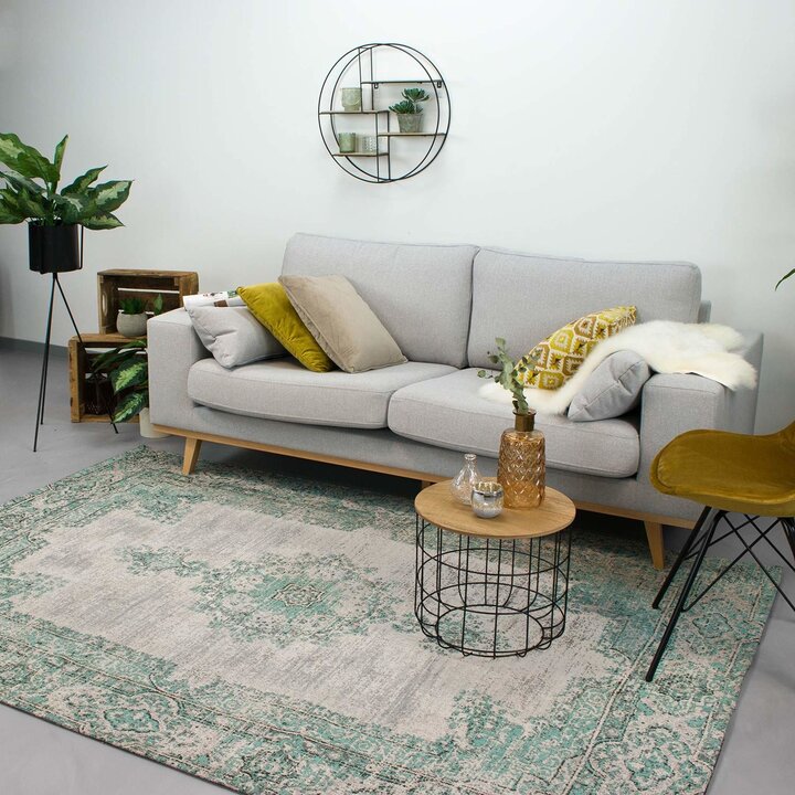 Matta I Vintagestil - Dreams Mintgrön/Turkos