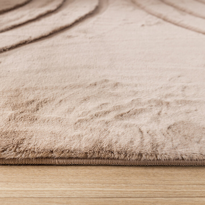 Mjuk Matta Med Hög Lugg - Carvy Arches Taupe