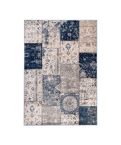 Lapptäckesmatta  - Deep Patchwork Blå